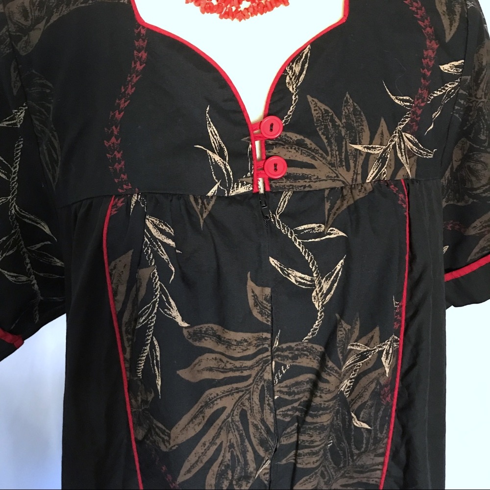 ❌SOLD❌ Hawaiian “2/$20” Floral Lounging Dress L/XL - Picture 2 of 8